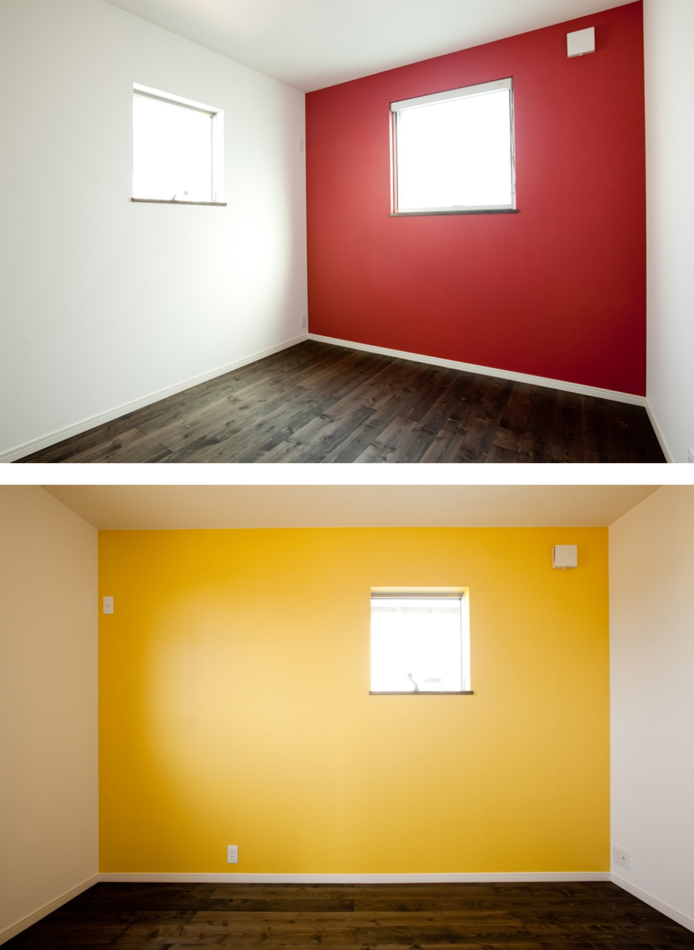 アクセントクロスで各部屋にも違いを